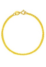 very nice gold mesh shape chain baby bracelet